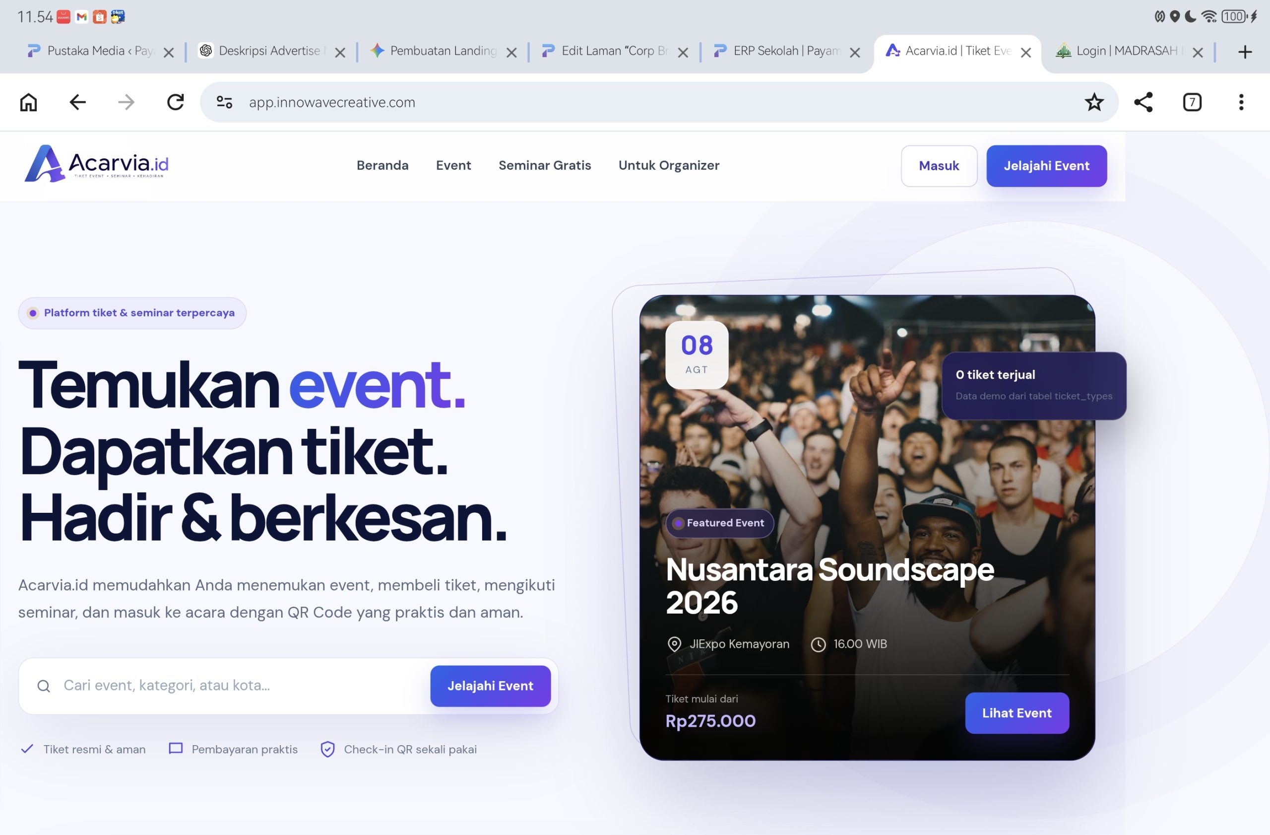 Aplikasi Tiketing