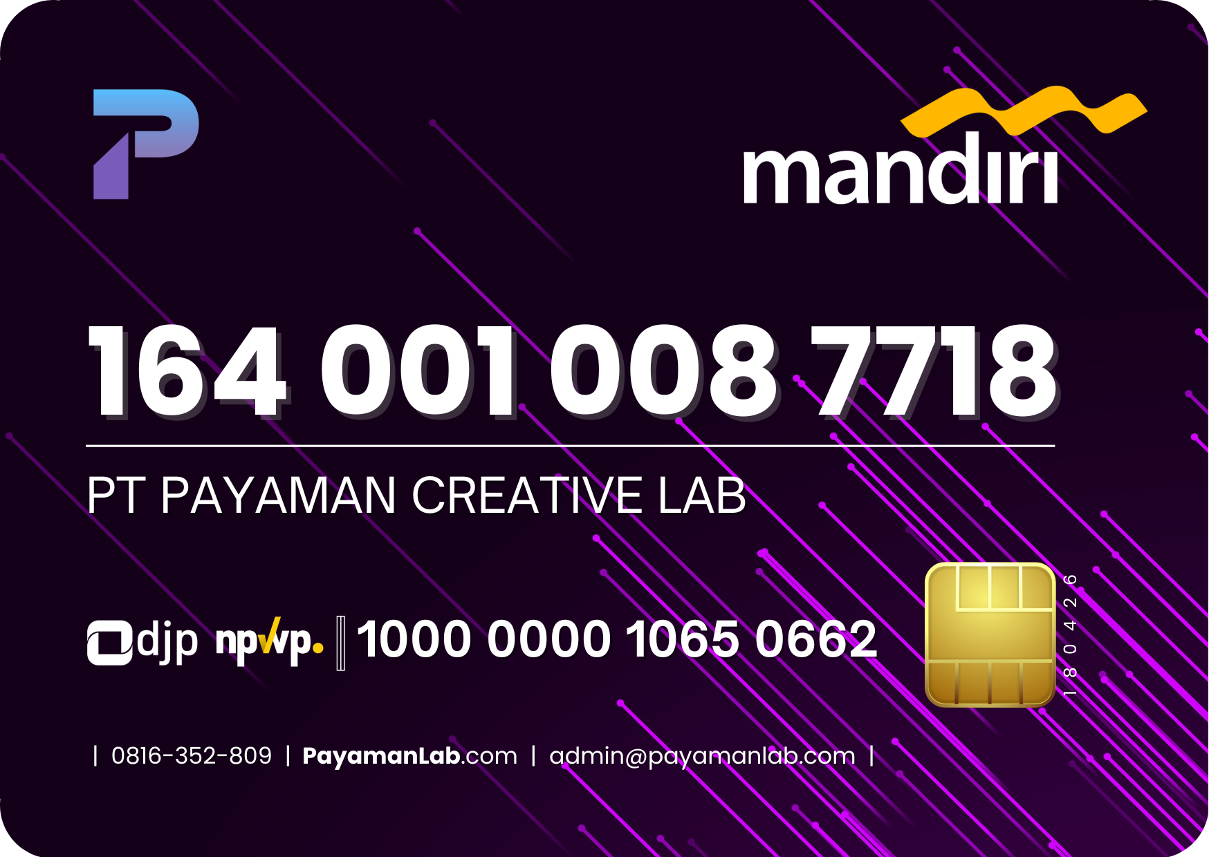 Rekening & NPWP Payaman Lab